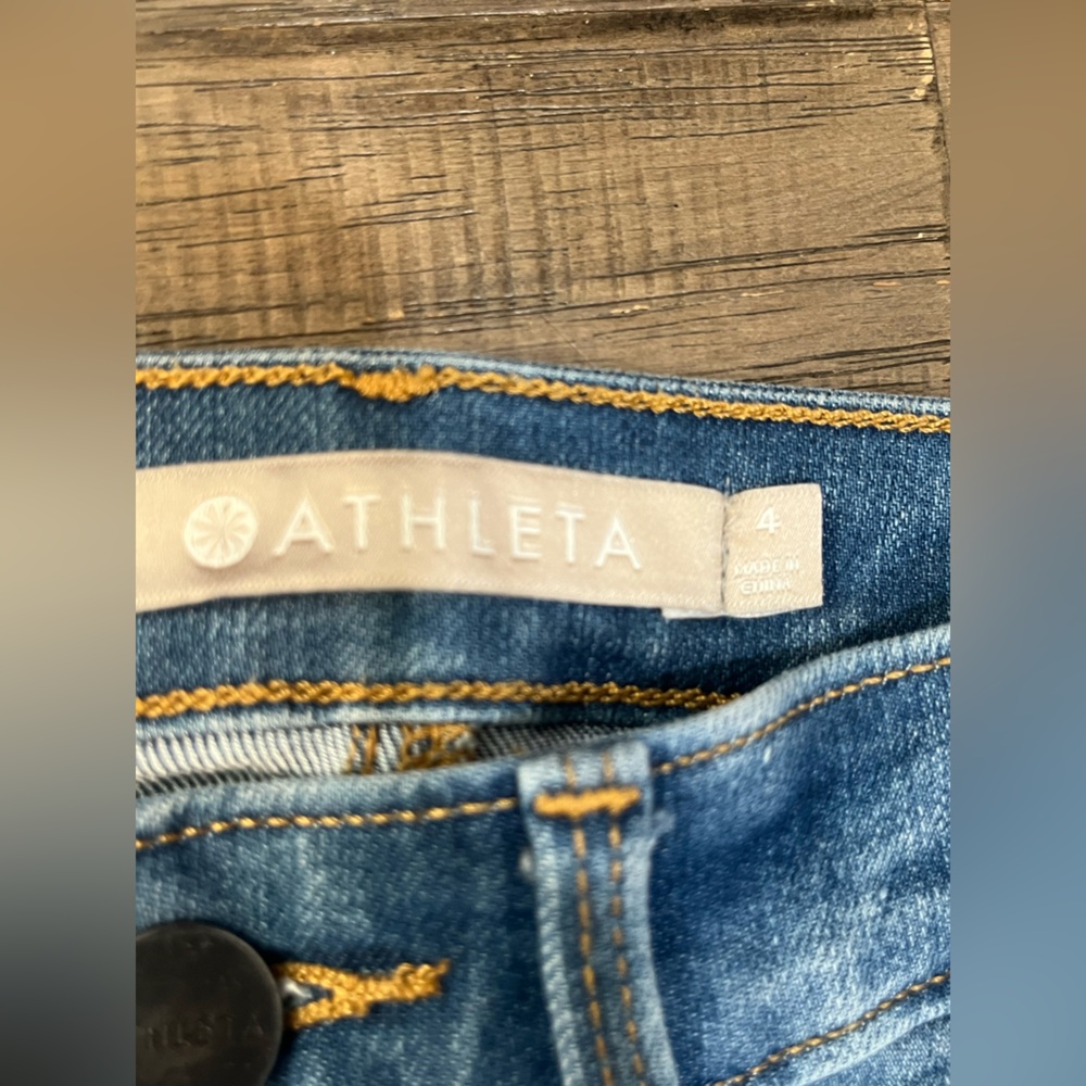 Athleta Sculptek Denim High-Rise Jeans in Medium Blue - Picture 3 of 5